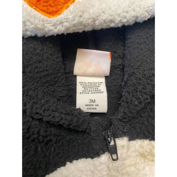 Baby 3 Month Penguin Hooded Body Suit Halloween Costume Infant Plush Newborn - Picture 5 of 9